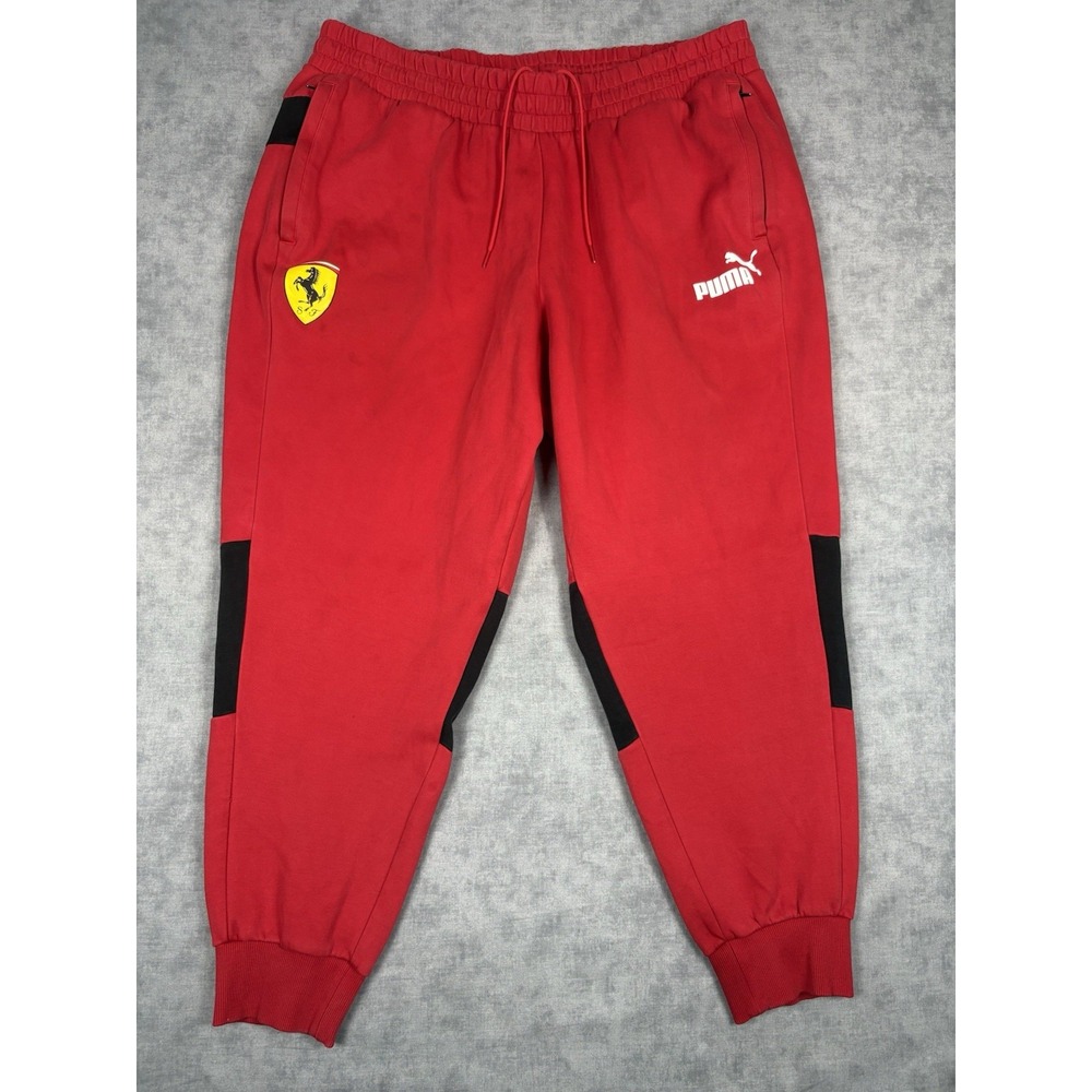 Puma Scuderia Ferrari Sweatpants Mens XXL Red F1 Racing Joggers 531652-02